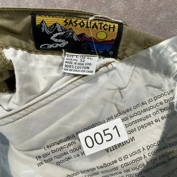 90s Sasquatch Rare Baggy Cargo Military Parachute Pants 34x30